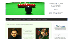 Desktop Screenshot of improveyoursnooker.net