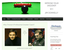 Tablet Screenshot of improveyoursnooker.net